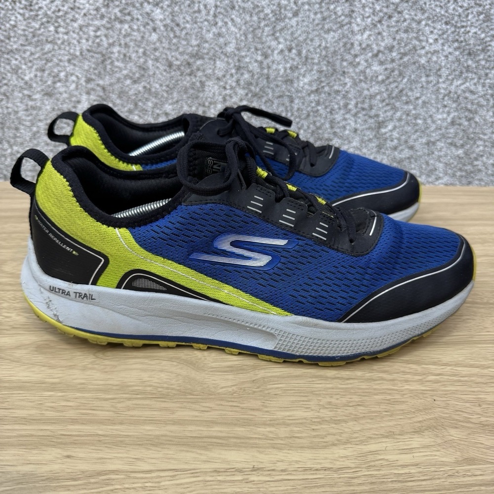 SKECHERS Go Run Pulse Trail Ultra Blue Men's Size 13 Sneakers 220149 Hiking - Picture 1 of 16